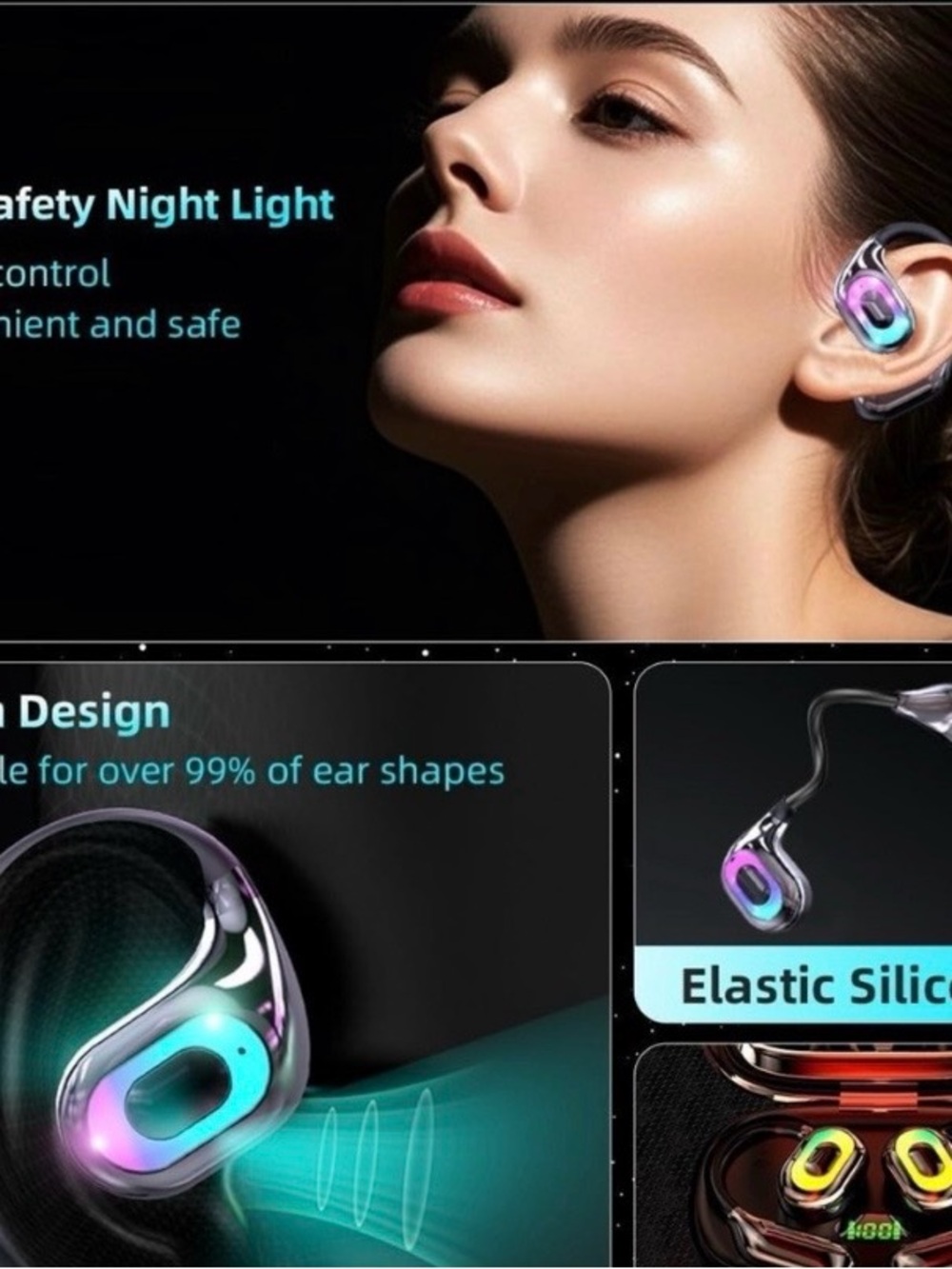 NEW - AI Translation Earbuds Real Time No Subscription, 4-in-1 Translator Earbud - Picture 2 of 7